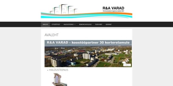 Screenshot_2 Ravarad.ee vana veebileht